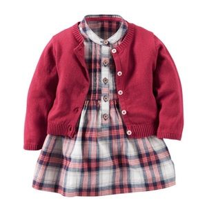 Baby dress and sweater